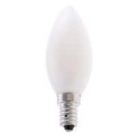 Lampadina a filamento a led opalizzata a candela C35 4 W attacco E14 - Velamp