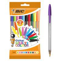 Penna a sfera Cristal Multicolour punta larga col ass - BIC