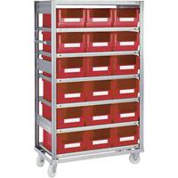 Scaffalatura con vaschette SK - rack mobile - Bito