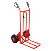 Carrello in acciaio - Ruote antiforatura - Pala pieghevole - Portata 250 kg