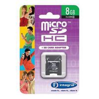 Scheda di memoria micro SDHC con adattatore - 8 Go - Kingston