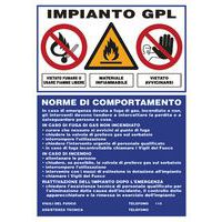 Cartello di indicazione - Impianto GPL