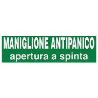 Cartello di emergenza - Maniglione antipanico apertura a spinta