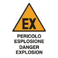 Cartello di pericolo - Pericolo esplosione danger explosion