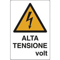 Cartello di pericolo - Alta tensione volt