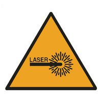 Cartello di pericolo - raggi laser