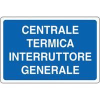 Cartello di indicazione - Centrale termica interruttore generale