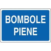 Cartello di indicazione - Bombole piene