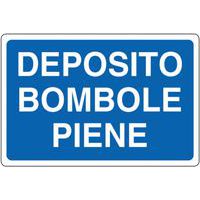 Cartello di indicazione - Deposito bombole piene