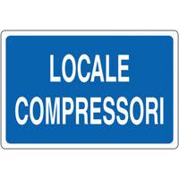 Cartello di indicazione - Locale compressori