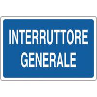 Cartello di indicazione - Interruttore generale