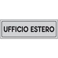 Targhetta per interni - Ufficio estero