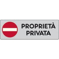 Targhetta per interni - Proprietà privata