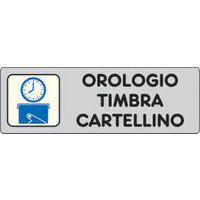 Targhetta per interni - Orologio timbracartellino