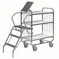 Carrello con ripiani regolabili KM8000 _ Scaletta