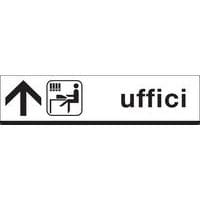 Cartello di indicazione - Uffici (con freccia avanti)