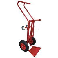 Carrello portabombole con maniglione in acciaio 250 kg - Ruote pneumatiche