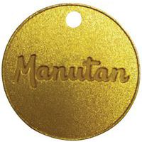 Gettone numerato da 001 a 100 ottone 30 mm (da 100) - Manutan Expert