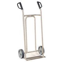 Carrello in acciaio inox 250 kg - Ruote in gomma - Pala fissa