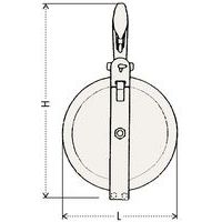 L = larghezza (cassa apribile)H = altezza (cassa apribile)