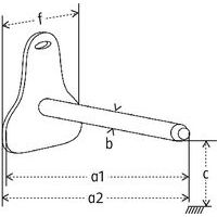 a1 = Profondità utilea2 = Profondità fuori tuttob = Øc = Altezza di costruzione min.f = Larghezza fuori tutto