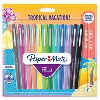 Confezione da 12 penne con punta in feltro Flair® - Colori Tropical - Paper Mate®