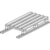 corsia di scorrimento a 2 rotaie per pallet a 2 solette