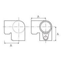 Dimensioni del tubo	AØ 27 mm 	44Ø 42 mm 	60Ø 48 mm 	68