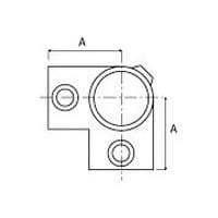 Dimensioni del tubo	AØ 27 mm 	44Ø 42 mm 	60Ø 48 mm 	68