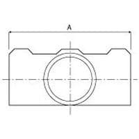 Dimensioni del tubo	AØ 27 mm 	88Ø 42 mm 	120Ø 48 mm 	136