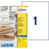 Etichetta per indirizzo di spedizione trasparente Avery - Stampa a getto d'inchiostro