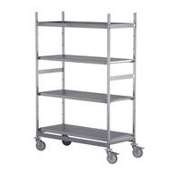 Carrello inox - 4 pianali - Portata 200 kg