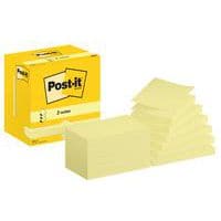 Post-it® Z-Note 76 x 127 mm, 12 blocchetti giallo - Post-it®