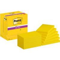 Super Sticky Post-it® 76 x 127 mm, 12 blocchetti giallo