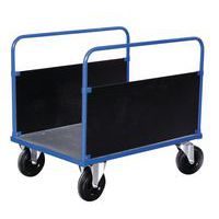 Carrello con pannello rivestito in acciaio - Portata 500 kg - 2 pannelli lunghi