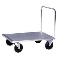 Carrello con pannello rivestito in acciaio galvanizzato - Portata 500 kg - Senza accessori