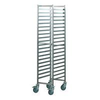 Carrello alto in inox con guide - Portata 200 kg