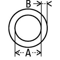 - A: Ø utile- B: spessore