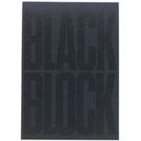 Bloc-notes Black block 29,7 x 21 cm - Carta gialla a righe