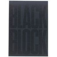 Bloc-notes Black block 29,7 x 21 cm - Carta gialla a quadretti 5 x 5