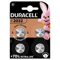 Pila a bottone al litio 2032 - Confezione da 4 - Duracell