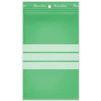 Sacchetti zip mat ricicl - Verde trasparente 50 µm - Manutan Expert