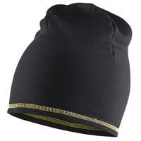 Cappello in pile nero/giallo