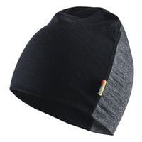 Cappello 100% lana merinos grigio/nero