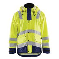 Giacca antipioggia giallo fluorescente/navy di livello 2