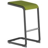 Sgabello alto con piede antracite C-Stool