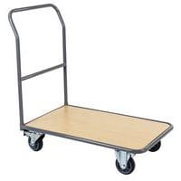 Carrello in acciaio con sponda fissa - Portata 250 kg - Manutan Expert