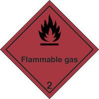 Pericolo della classe 2 FLAMMABLE GAS