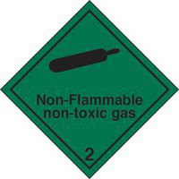 Pericolo della classe 2 NON-FLAMMABLE NON-TOXIC GAS