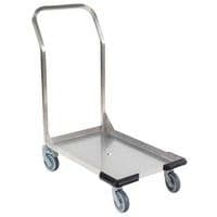 Carrello inox - 1 sponda fissa - Portata 120 kg